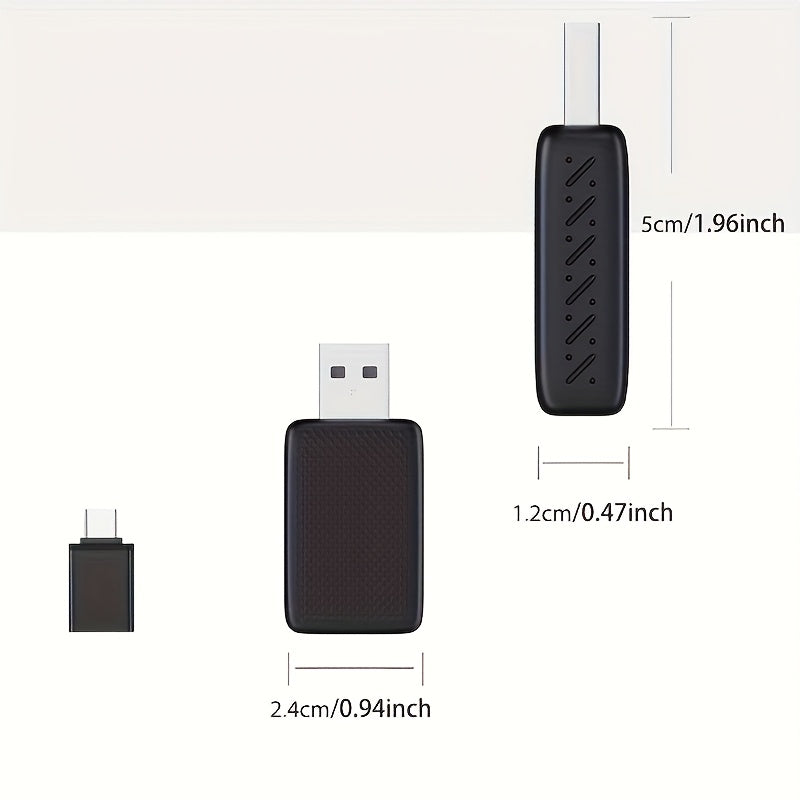 Wireless CarPlay and Android Auto Adapter for iPhone and Android Smartphones