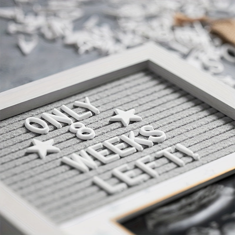 Персонализированная фоторамка-доска для писем для памятных снимков УЗИ, деревянная экспозиция