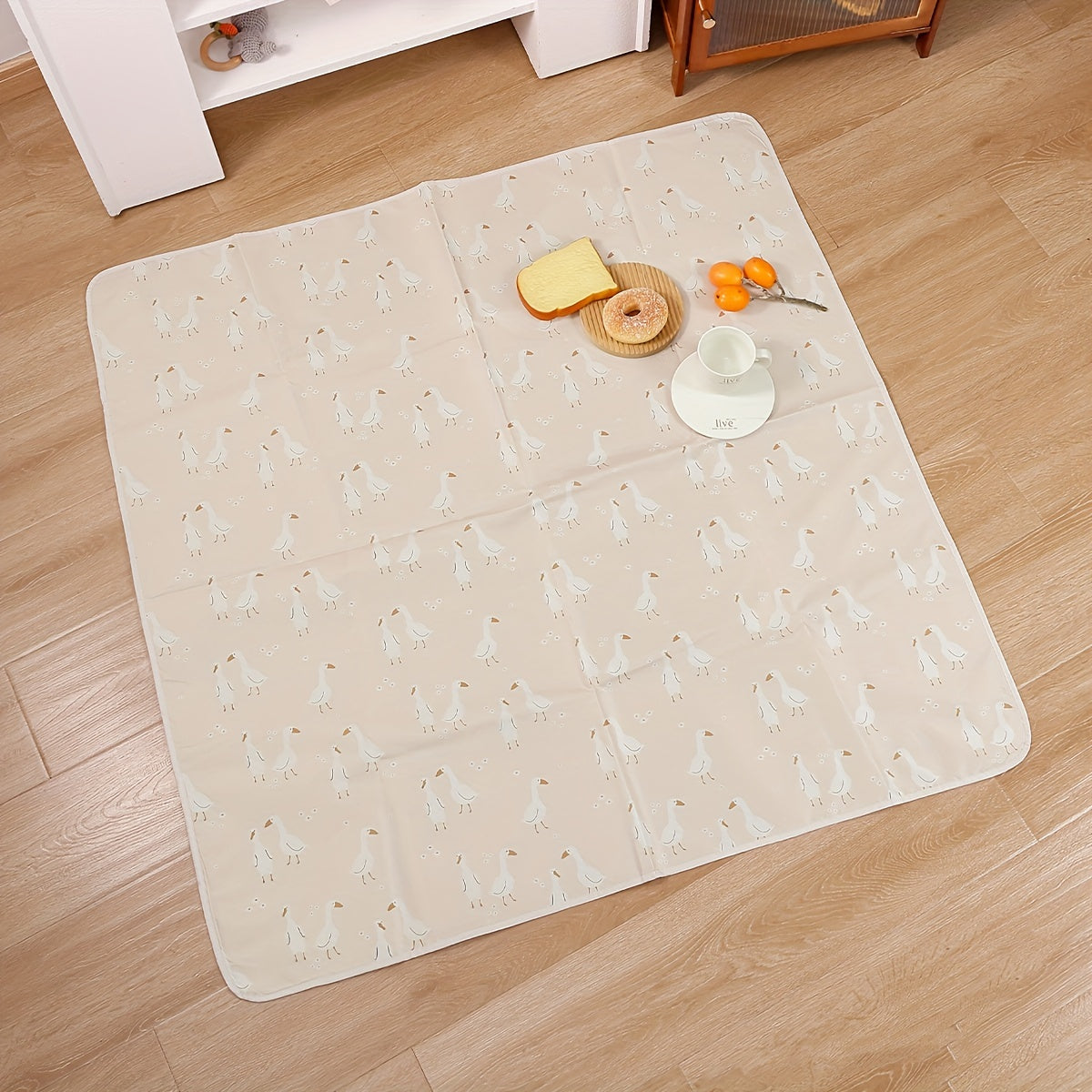 Children's Play Mat Foldable Non-Slip Easy Clean Under High Chair Versatile Large