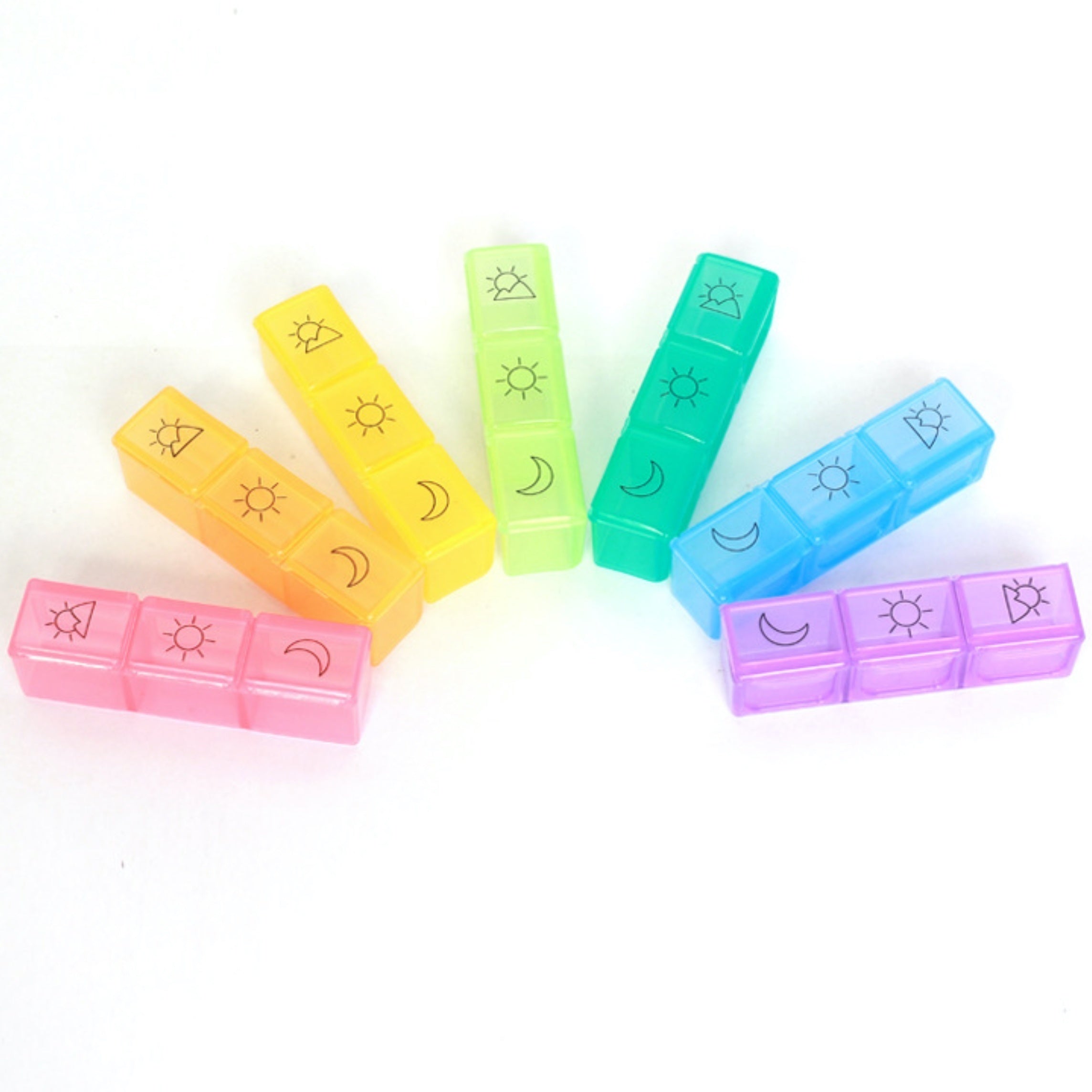 Large Capacity 21-Grid Pill Organizer Portable Plastic Medicine Storage Case