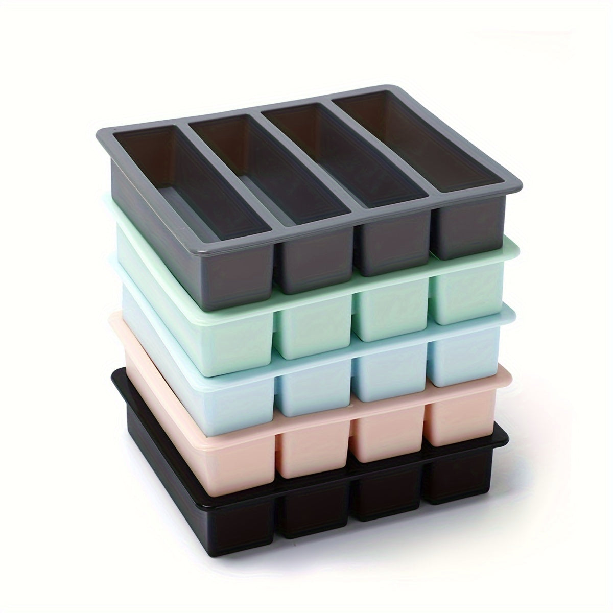 Unisex Silicone Ice Cube Mold Tray BPA Free Easy Release Kitchen Accessories