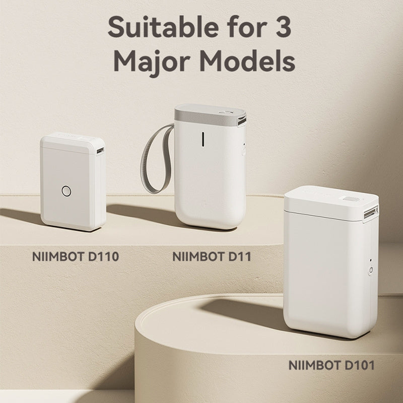 Thermal Label Tape Set 6 Rolls for D11 D110 D101 H1S Printers 1.19x10.9cm White Labels