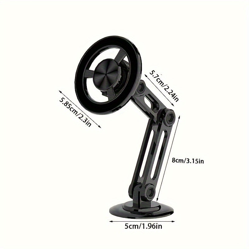 Universal Magnetic Car Phone Mount Durable Aluminum Alloy 360° Adjustable