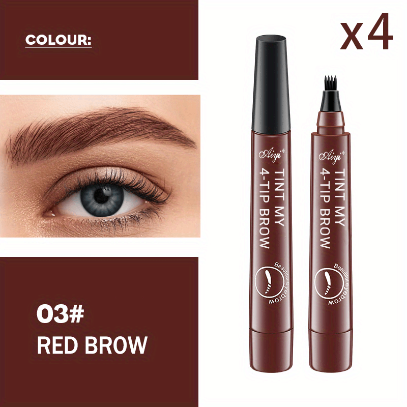 Long-Lasting Waterproof Microblading Eyebrow Pen for Natural Defined Brows