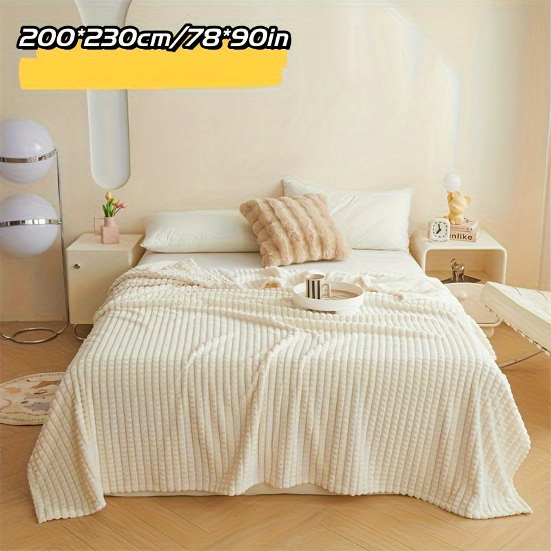 Manta de felpa ultra suave amarilla para sofá, cama y viaje, comodidad acogedora