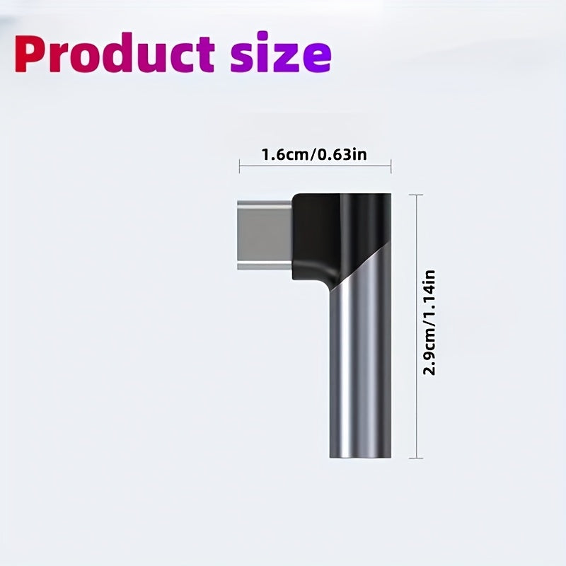 Type-C to 3.5mm Headphone Adapter Digital Decoding Chip Compatible with Smartphones and Laptops