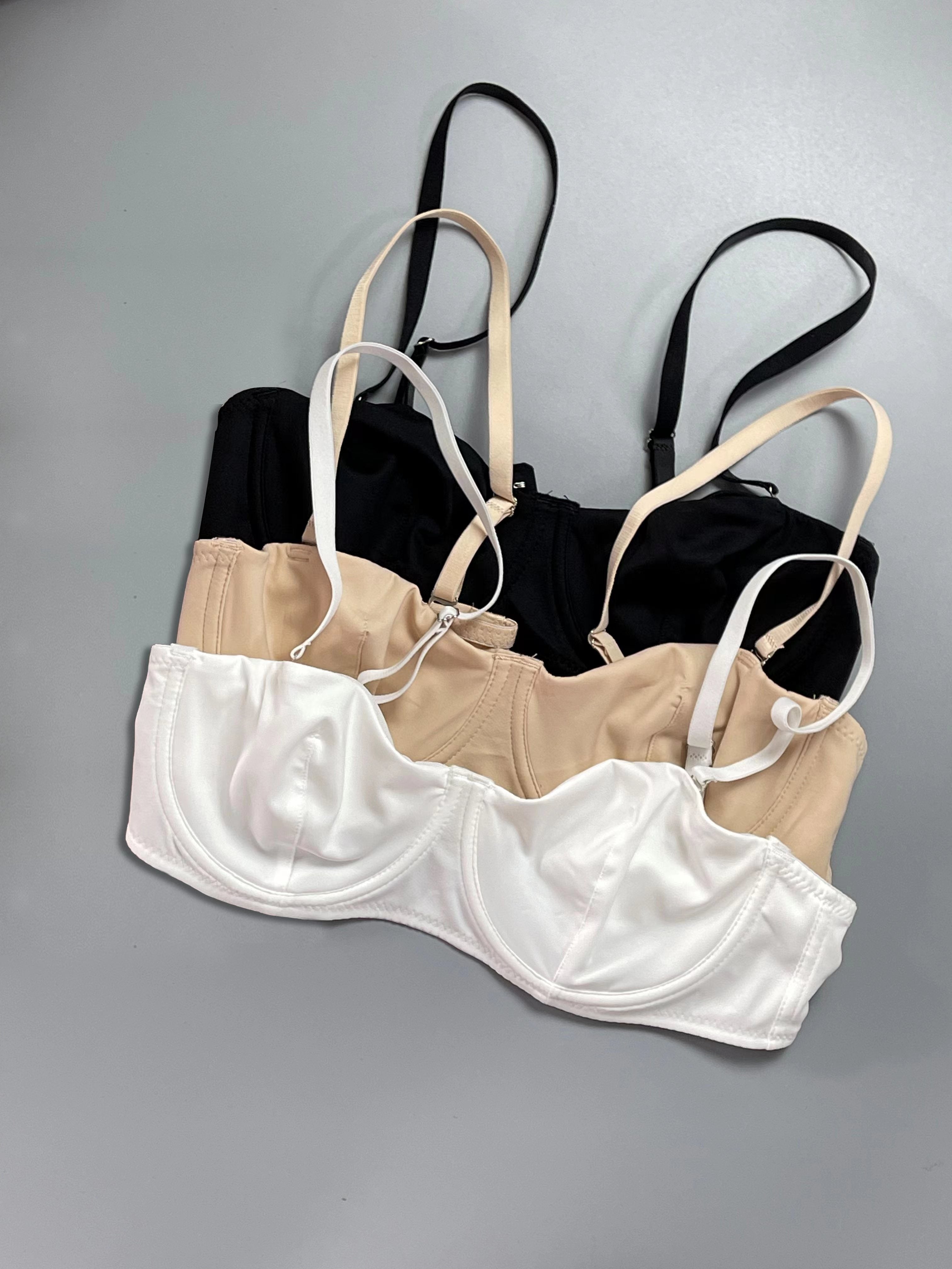 Women's Push-Up Bras Pack of 3 Comfortable Breathable Lingerie