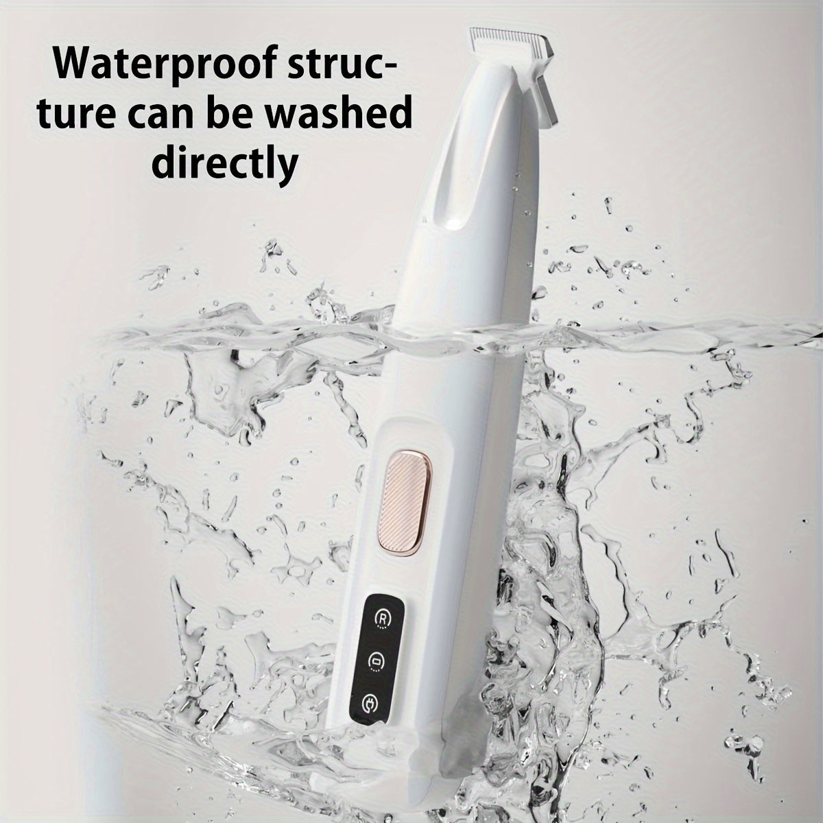 Pet Grooming Clippers with LED Light Low Noise Long Battery Life Rechargeable USB Battery