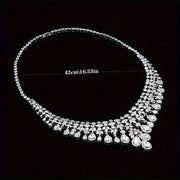 Women’s Claddagh Jewelry Set 4-Piece Bridal Accessories Copper Zirconia