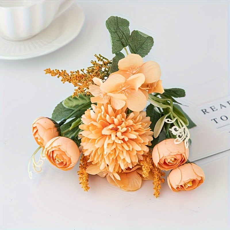 Artificial Flowers 1/3pcs Simulated Roses and Chrysanthemums for Home Decor Weddings and Parties