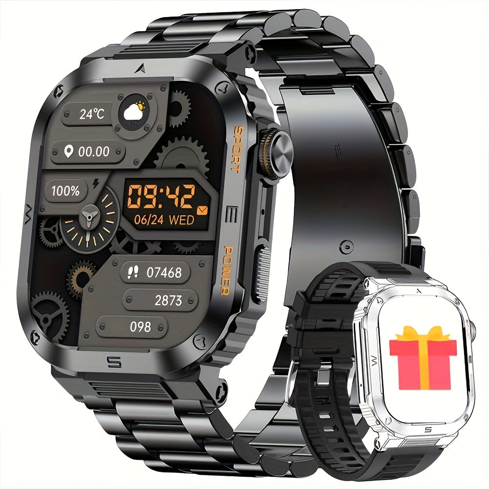 Men's Smartwatch with Wireless Calling Fitness Tracking and Outdoor Features