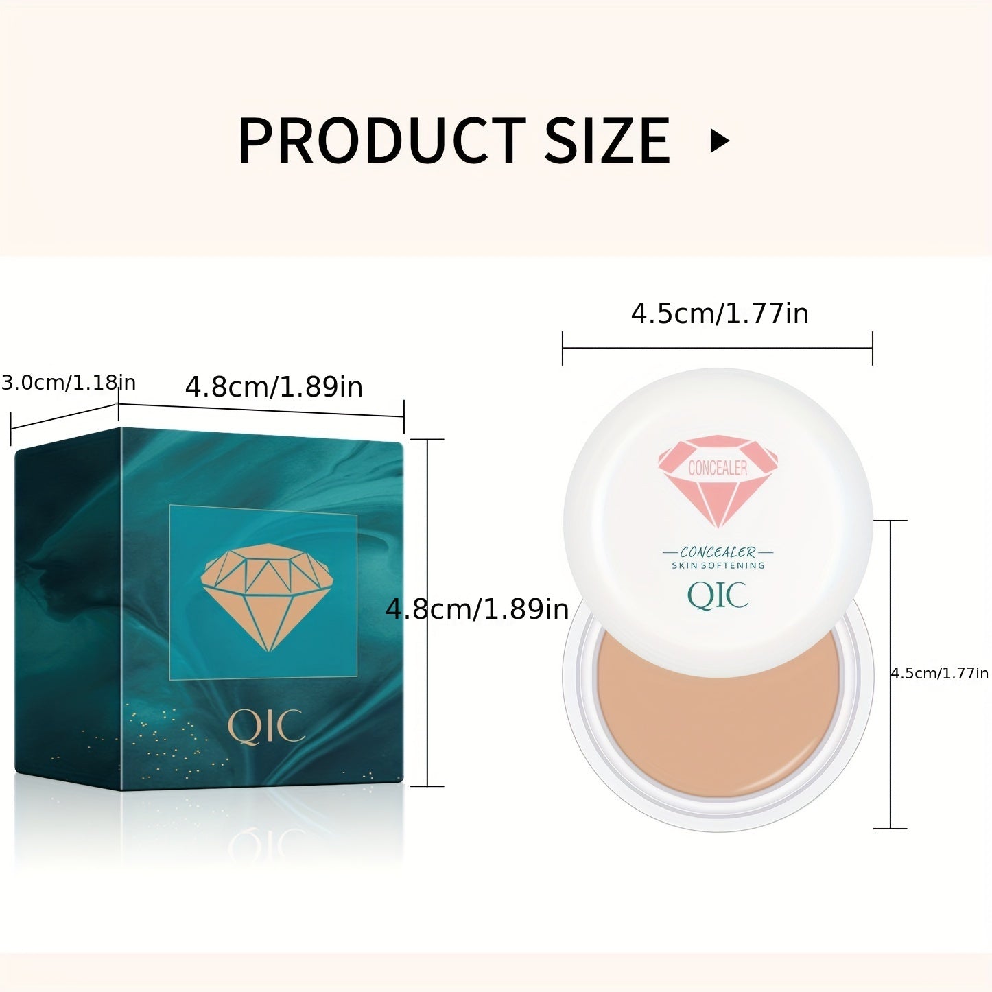 Full Coverage Concealer for Mature Skin Dark Circles Cover Spots Acne Marks Contouring