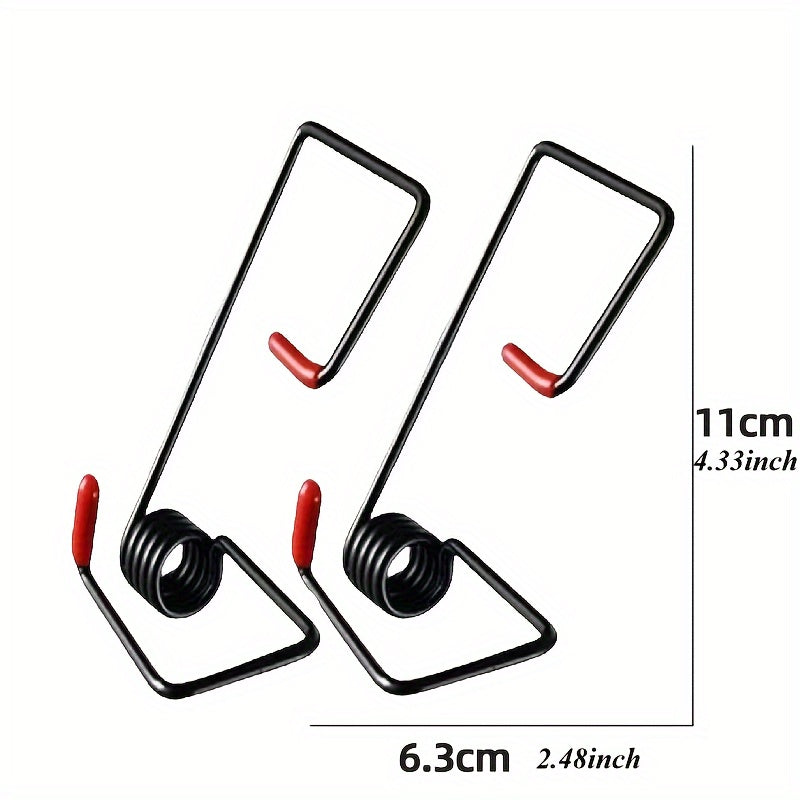 Universal Fit 2-Piece Car Wiper Arm Spring Enhancer Set Black Easy to Install