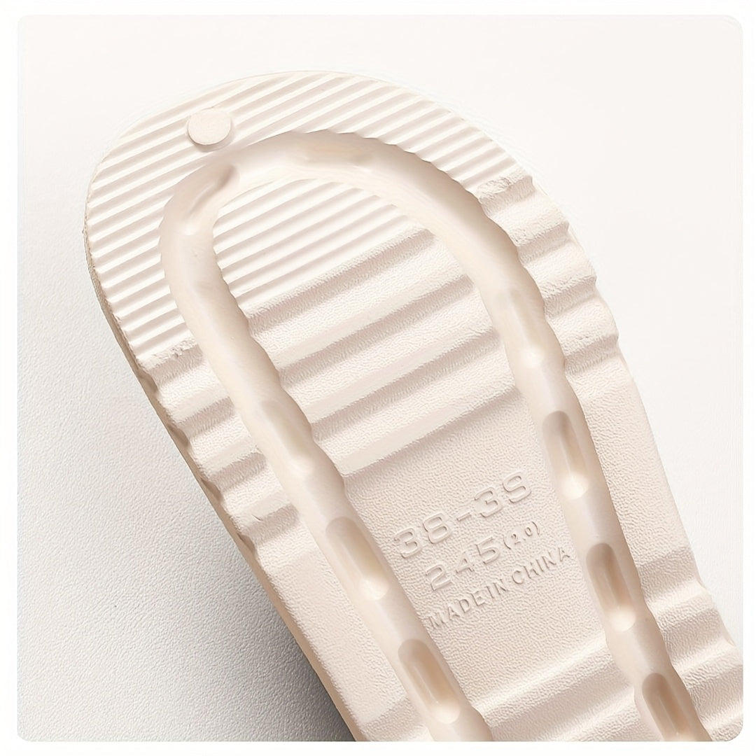 Women Black White Open-Toe Platform Sandals Adjustable Straps Casual Shoes