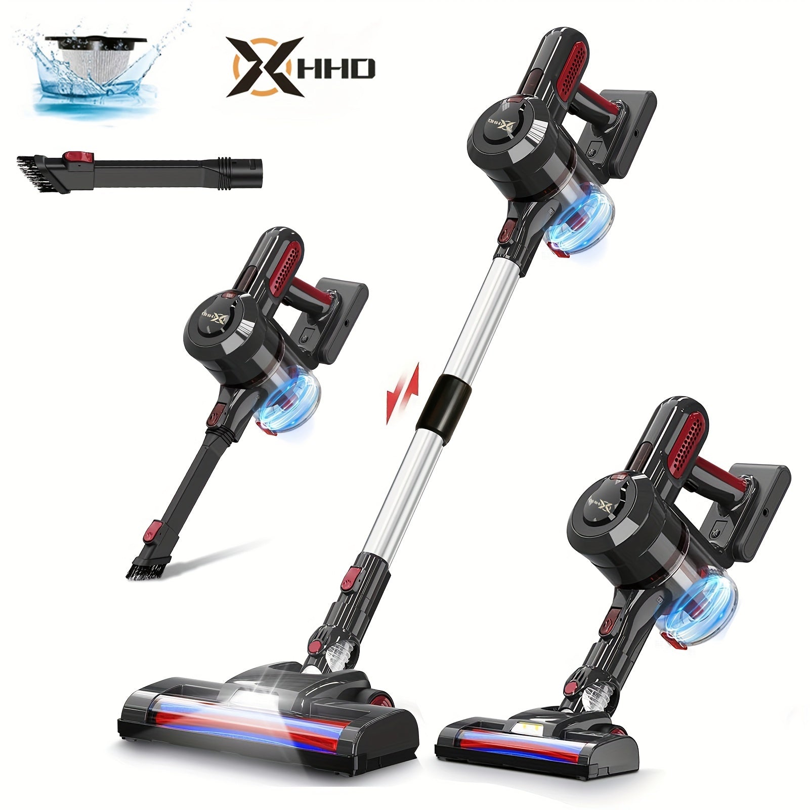 Kabelsiz Qolpilli Tozalash Vositasi 210W Uzun Batareya Hayoti Uy hayvonlari tuklari uchun qattiq pol