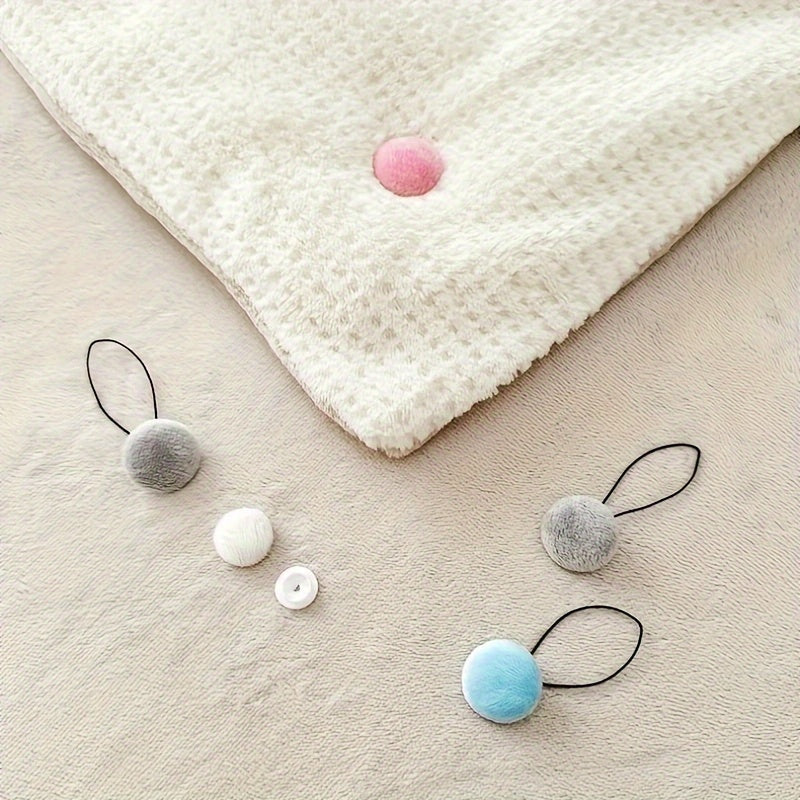 Pink Polypropylene No-Sew Clips for Line-Drying and Bedding Fastening