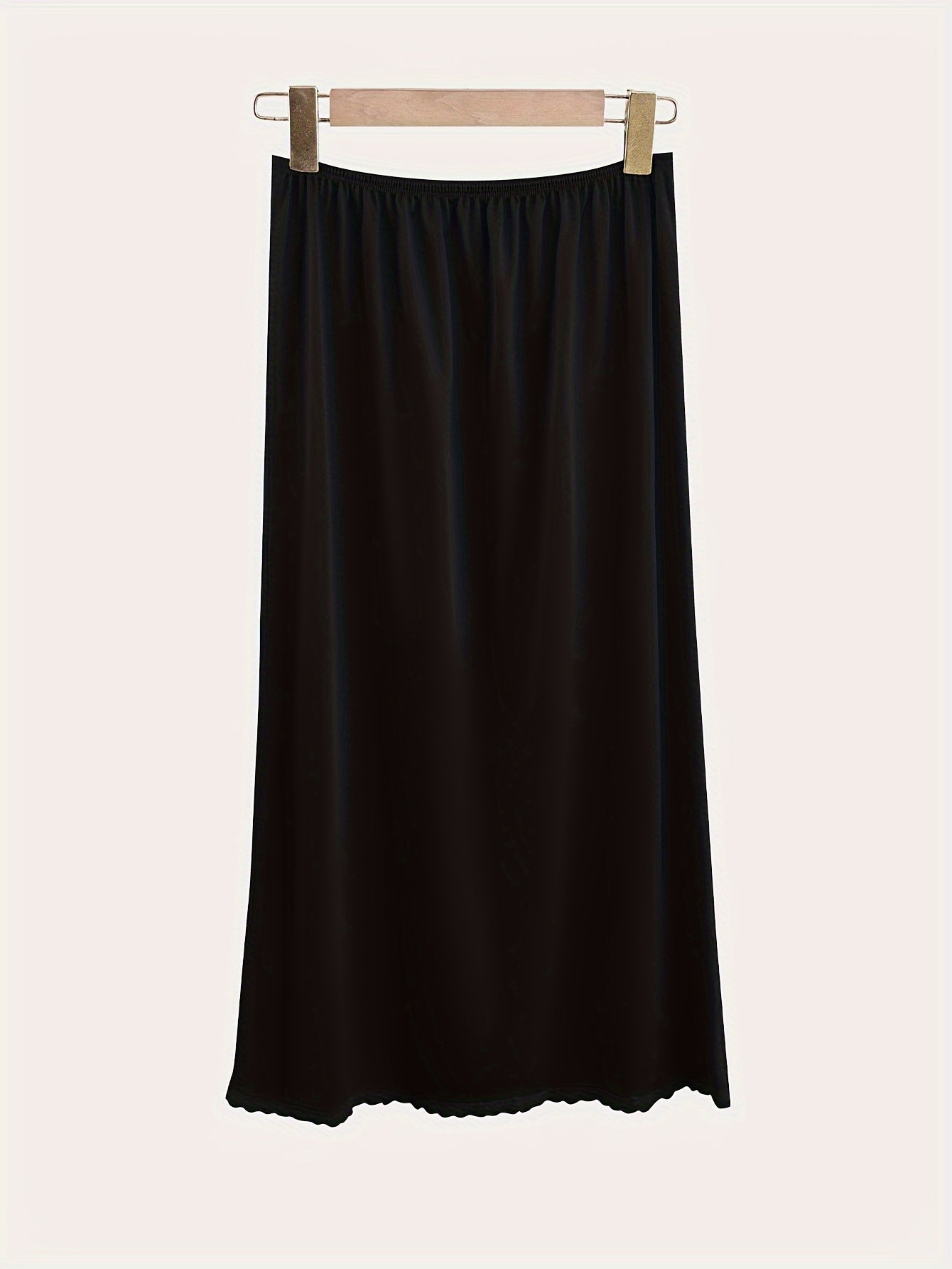 Women's Lace Patchwork Mid-Length Skirt Anti-Transparent Casual Skirt