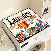 Waterproof Fast-Drying Laundry Room Countertop Drying Mat Polyester Cover Dust Prevention