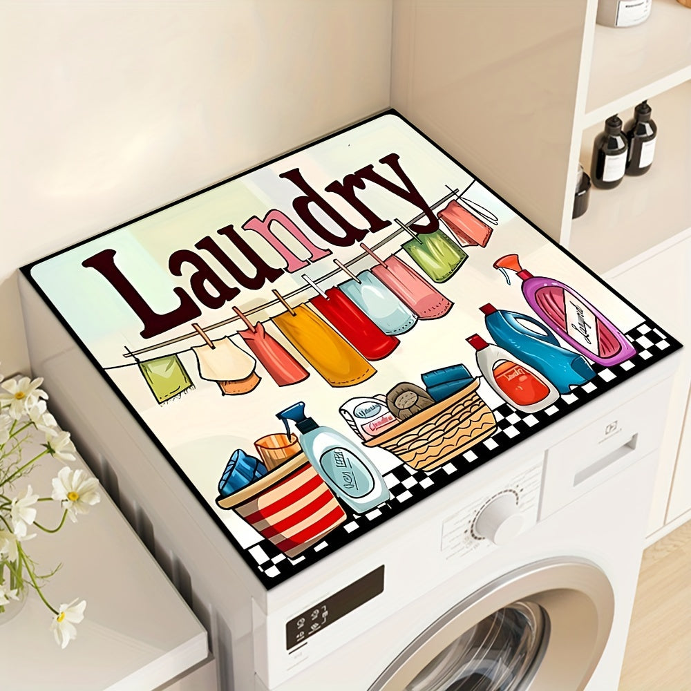 Waterproof Fast-Drying Laundry Room Countertop Drying Mat Polyester Cover Dust Prevention