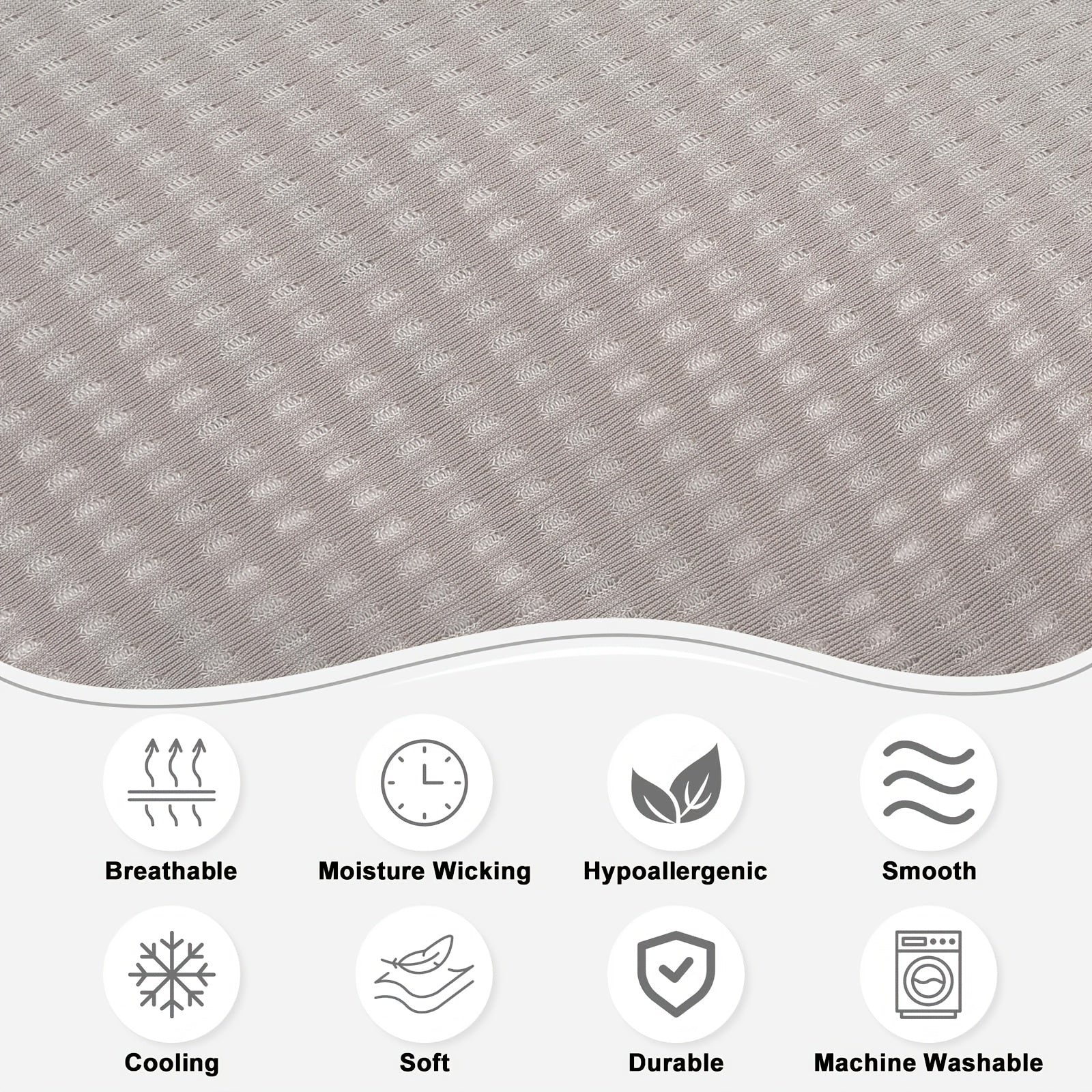 Koʻk rangli toʻqilgan polyester U-shaklidagi sayohat boʻyniga taqiladigan yostiq qoplami, engil, yuviladigan