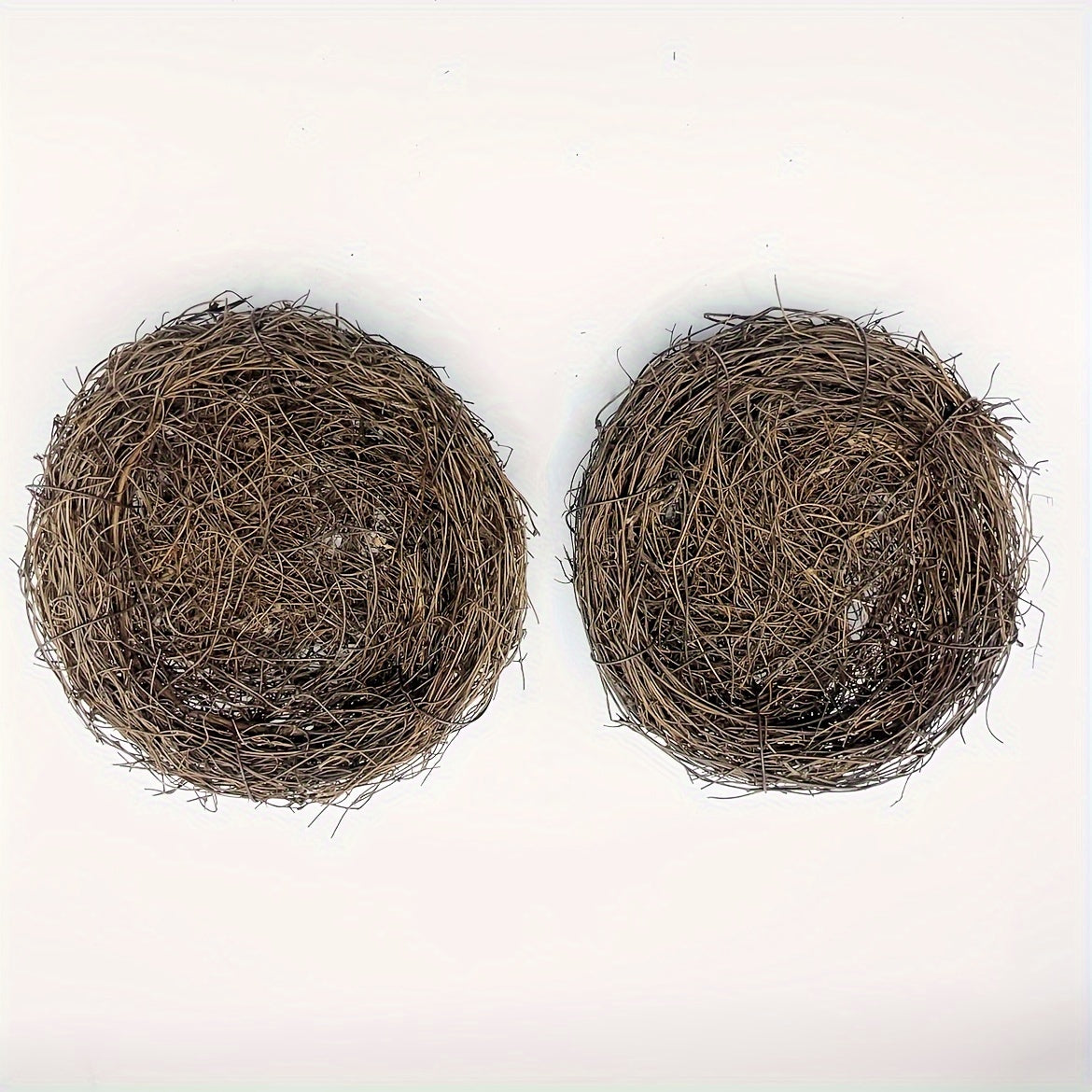 2pcs Handmade Rattan Bird Nests for Garden Decor Suitable for Bird Species