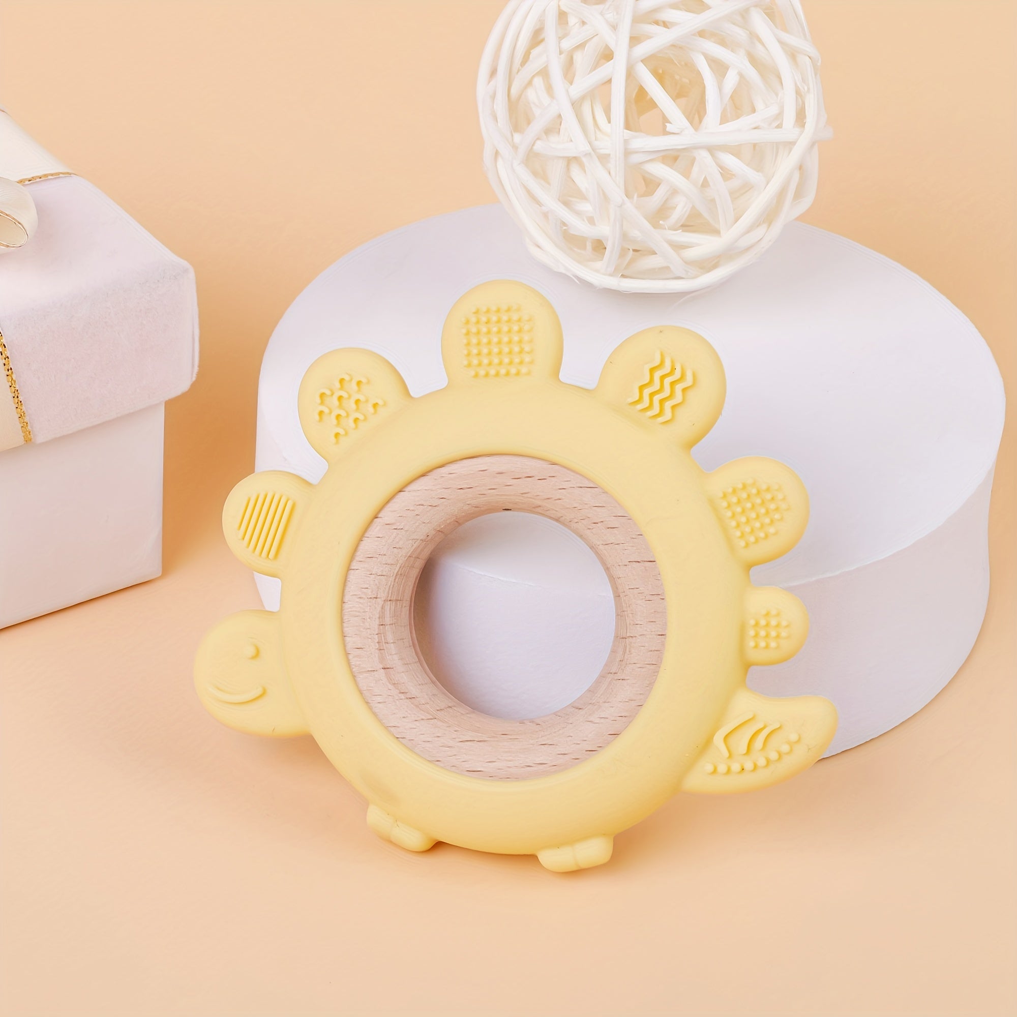 Baby Silicone Teether Toy for Infants and Toddlers Soft Textured BPA Free Fingerlike Design Dishwasher Safe