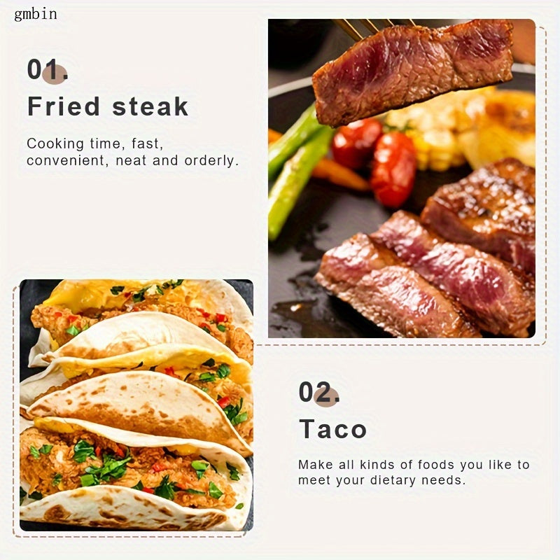 12-Inch Electric Crepe Maker Non-Stick Aluminum Coating 220-240V Home Crepe Pan