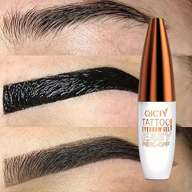 Waterproof Brown Eyebrow Tint Gel Long-Wearing Peel-Off Eyebrow Makeup