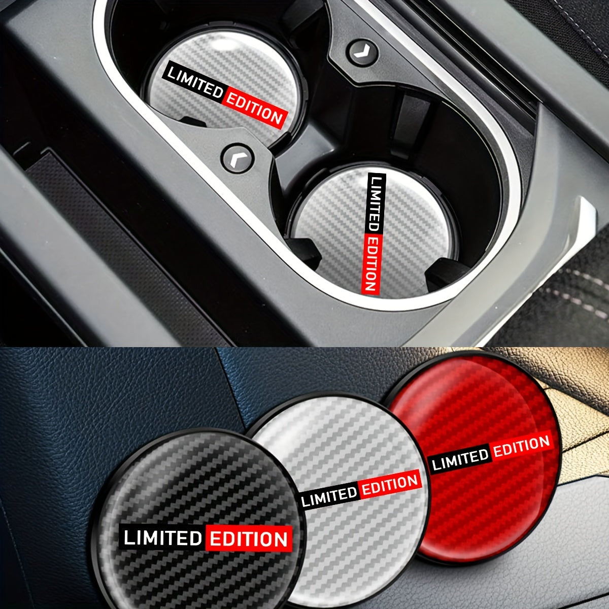 Подставка под стакан для автомобиля с противоскользящим вставкой универсального размера