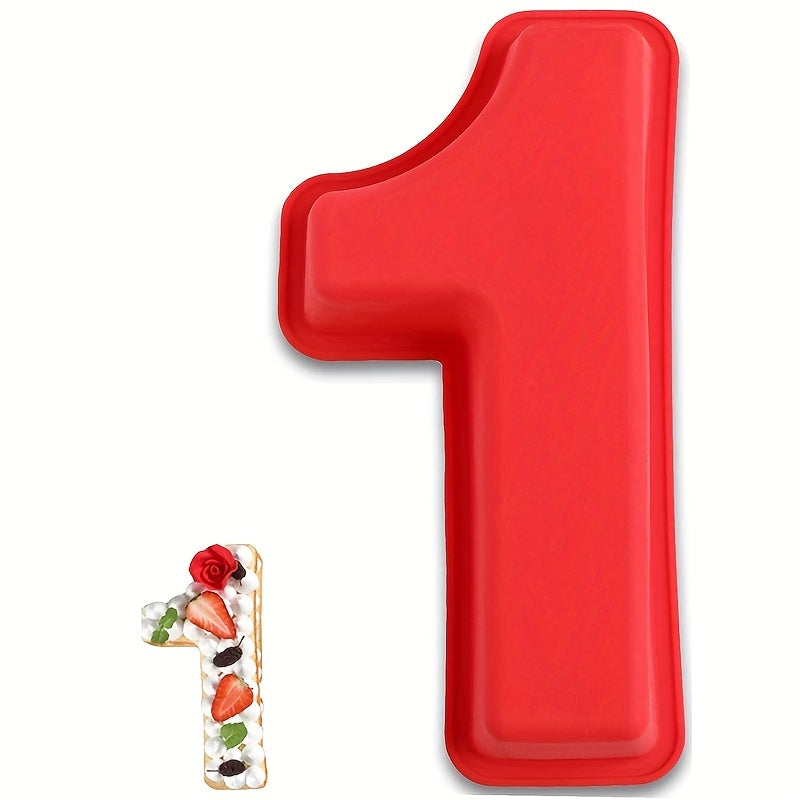 Silicone Number Cake Molds Set for Baking Create Custom Arabic Numerals 0-8 Non-Stick Flexible Kitchen Tool