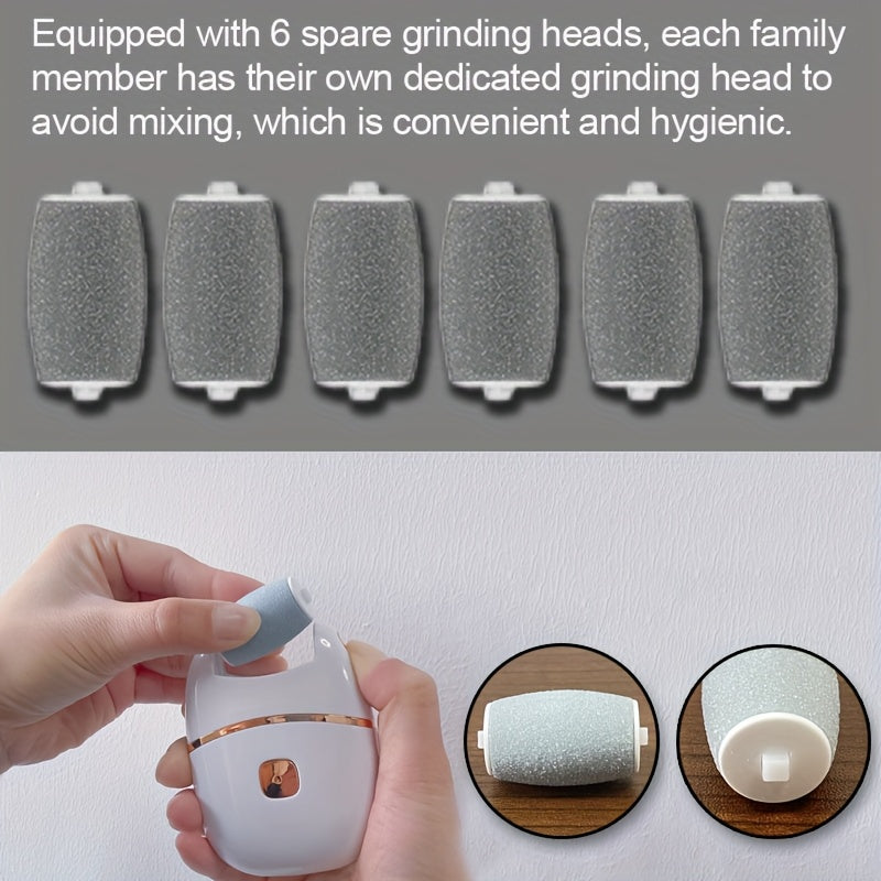 Rechargeable Electric Foot Grinder with Lithium Battery 2 Speeds Portable USB Charging Leather Polishing
