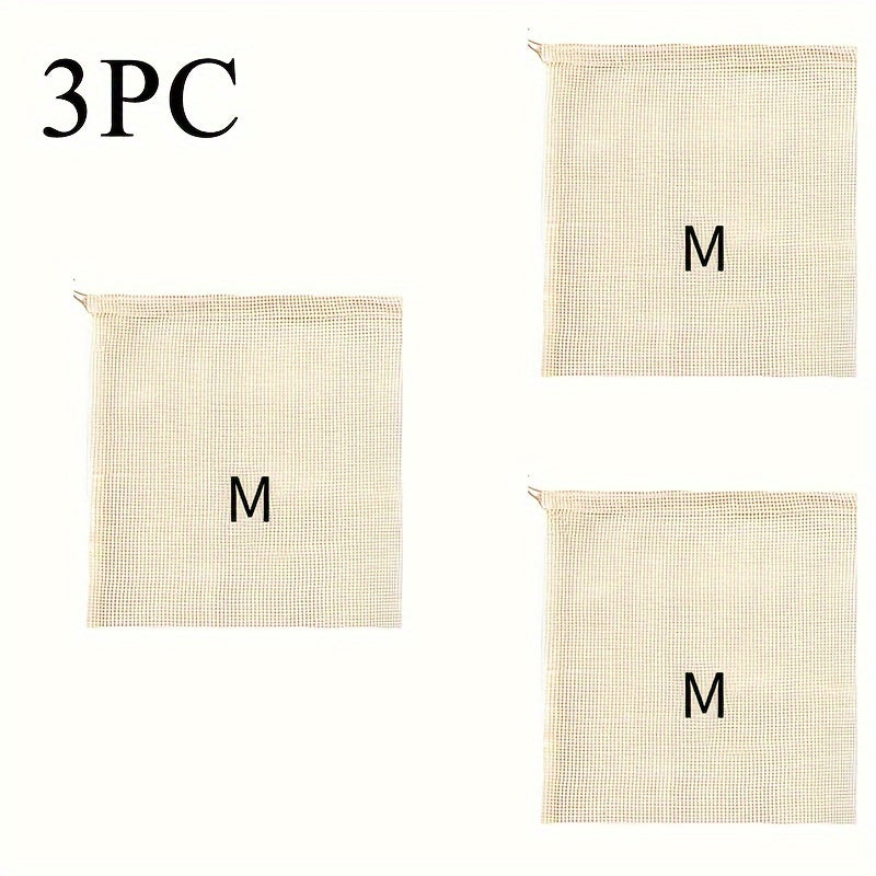 Qayta ishlatiladigan to'rli sabzavot sumkalari, mahsulotlarni saqlash va sovg'a berish uchun ideal. Oson kirish va tartibga solish uchun tortish qismi dizayni mavjud. Plastik chiqindilarni kamaytirish uchun ajoyib.