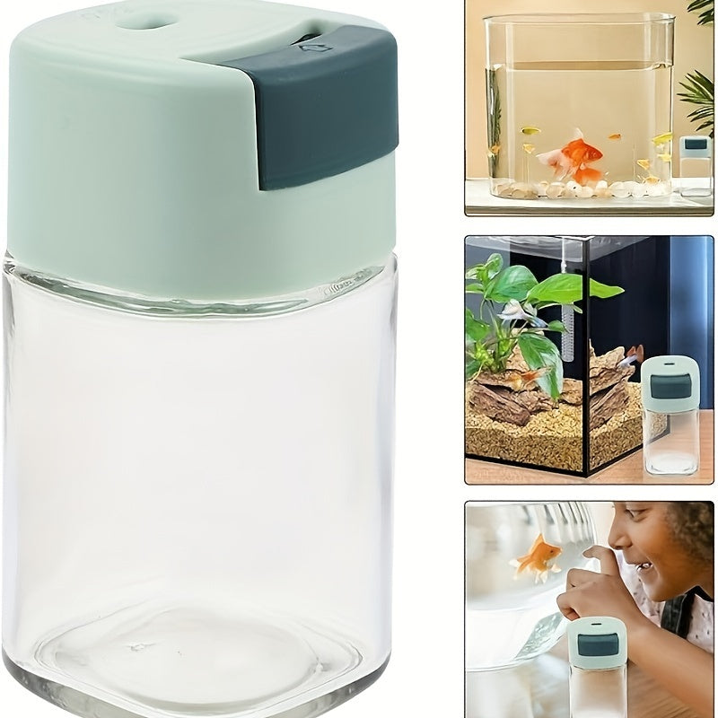 Fish Feeding Bottle with Moisture-Proof Design Non-Automatic Portion Control Aquarium Food Dispenser