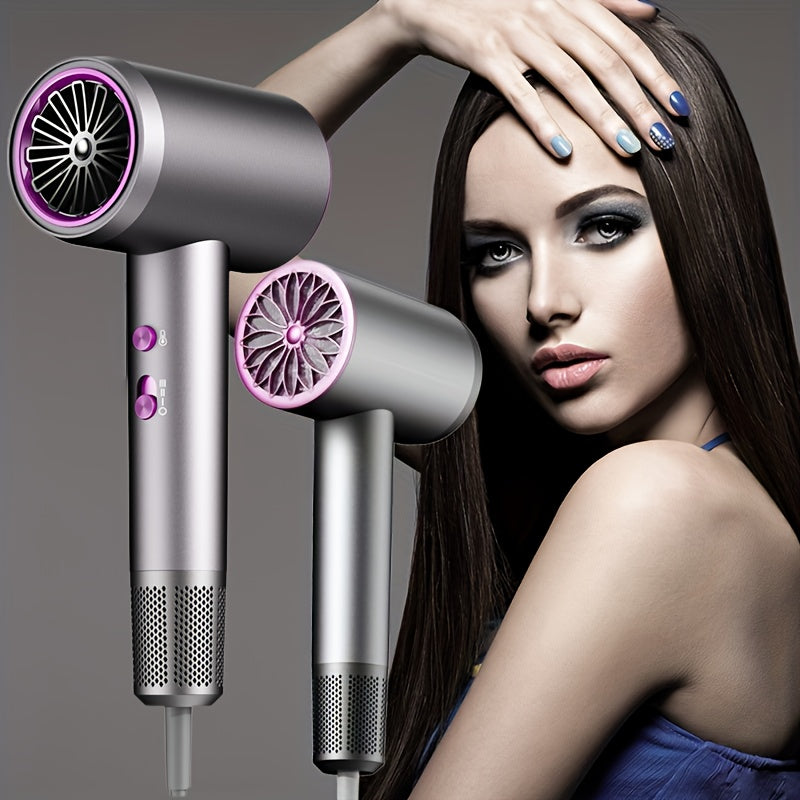 Electric 2000W Hair Dryer with Adjustable Temperature High Wind Speed Moisture Control Hot Cold Settings Thermostat