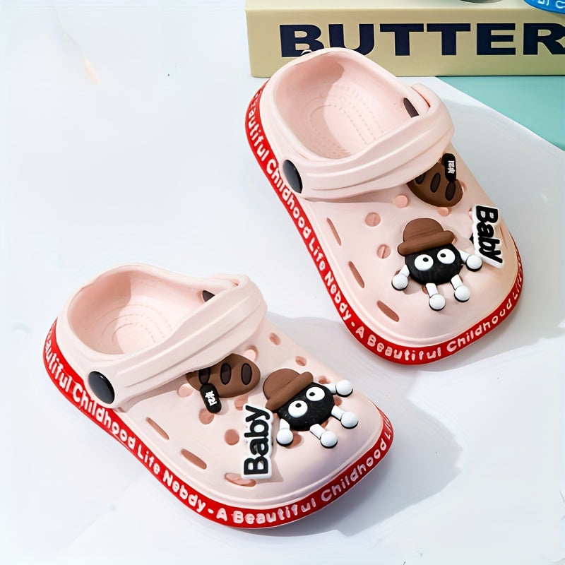 Детские EVA-тапочки для девочек с мультяшным узором эльфа, дышащие, легкие, универсальные обувь на все сезоны