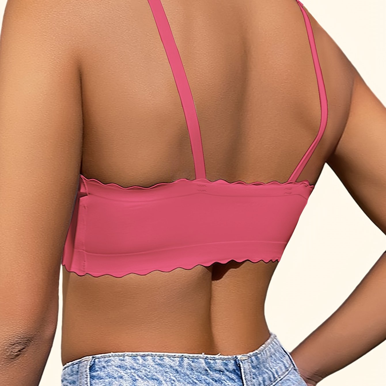 Women's Padded Underwire Lace Lingerie Bra with Adjustable Straps