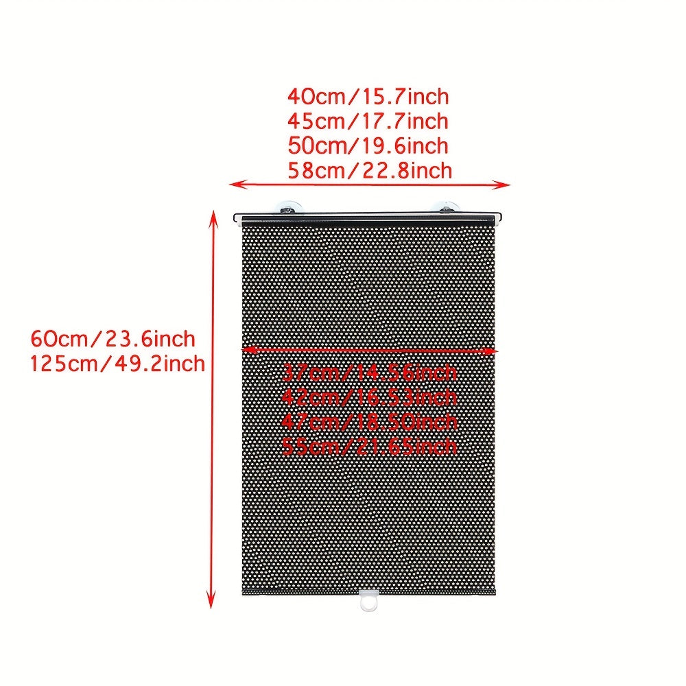 Универсальная солнцезащитная штора с присосками, телескопическая, портативная, без отверстий