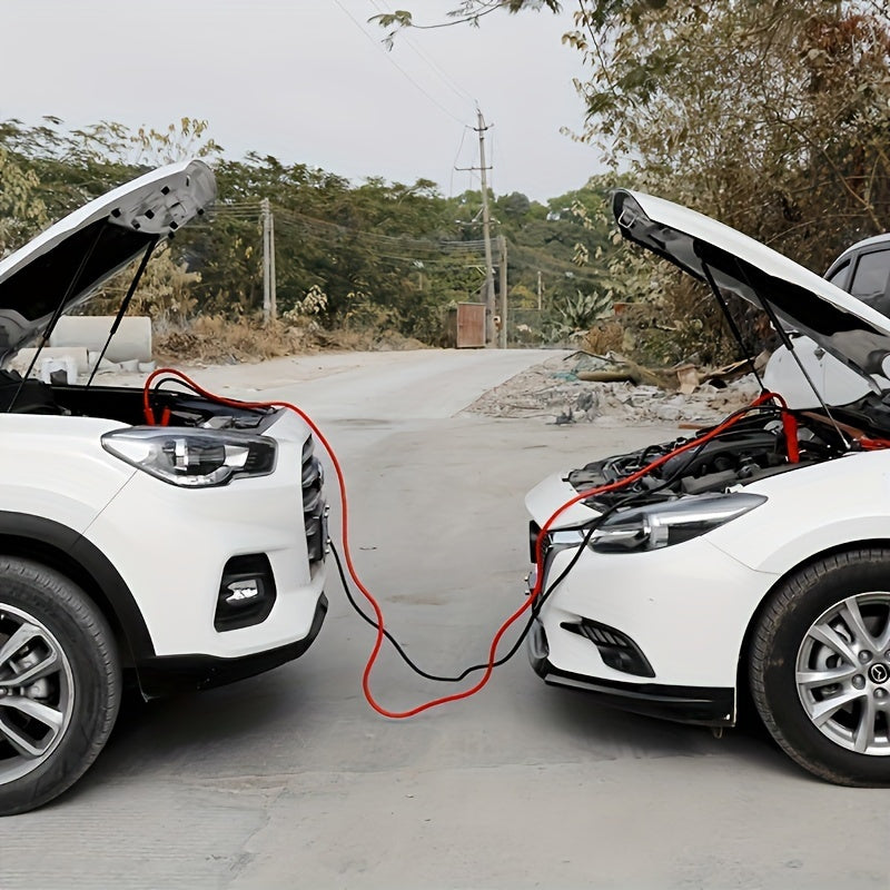 1000A Car Jump Starter Cable Set 3.05m Insulated Alligator Clips Cold Weather Resistant