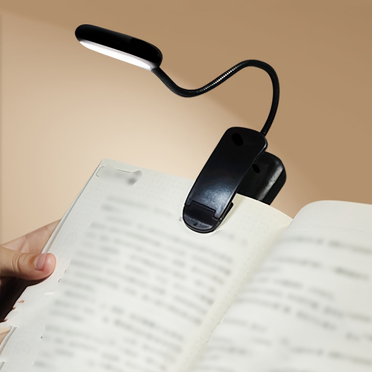 Luz de lectura y camping con clip ajustable