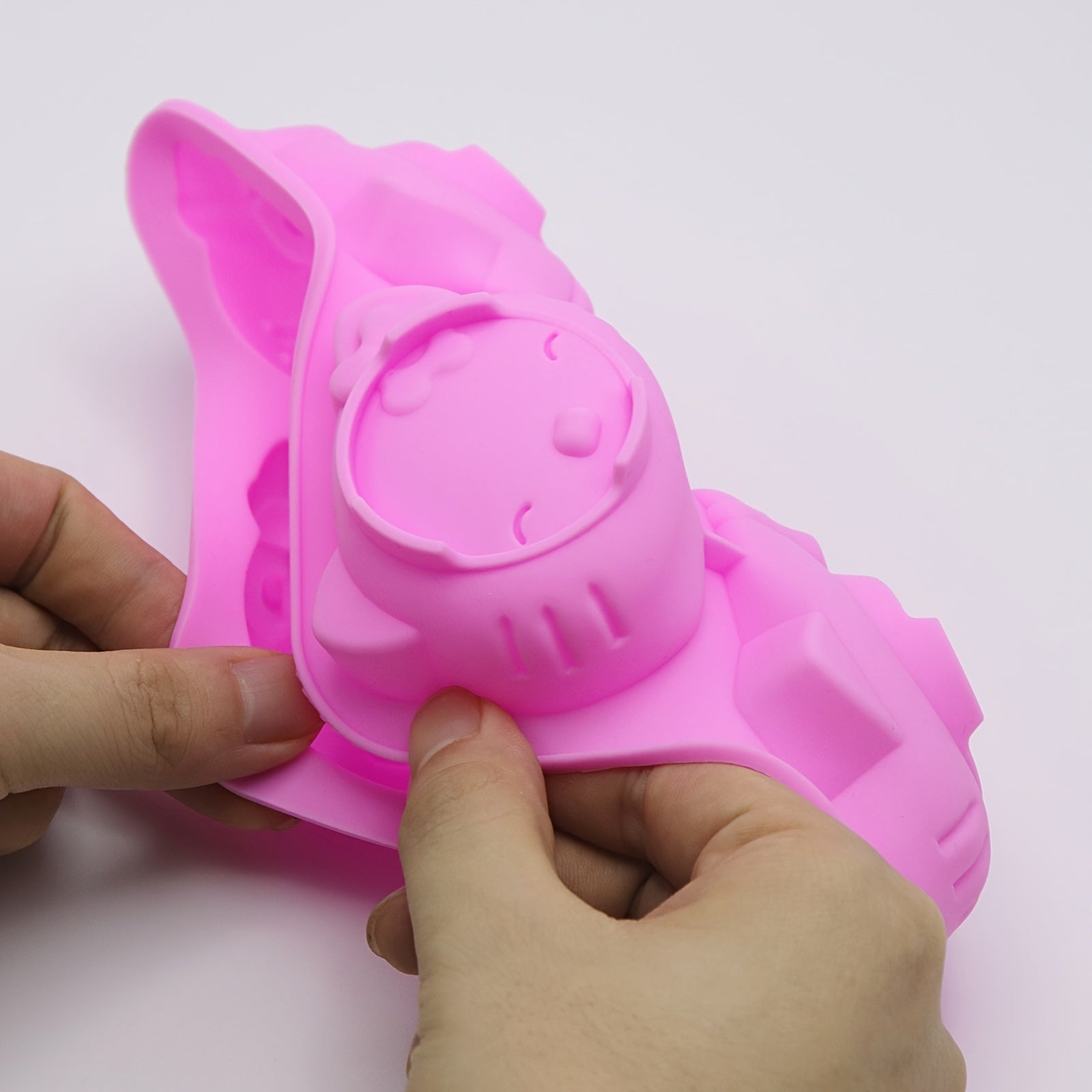 Bolalar uchun silikon muzqaymoq shakli, multfilm dizayni, katta sig'im, bardoshli jel