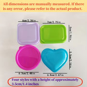 Set of 4 Mini Sauce Bottles for Condiments and Spices for Lunches and Picnics