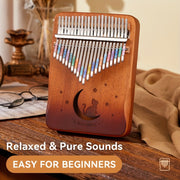 Boshlovchilar uchun 21 kalitli kalimba barmoq pianino to'plami, ko'p rangli musiqa asbobi