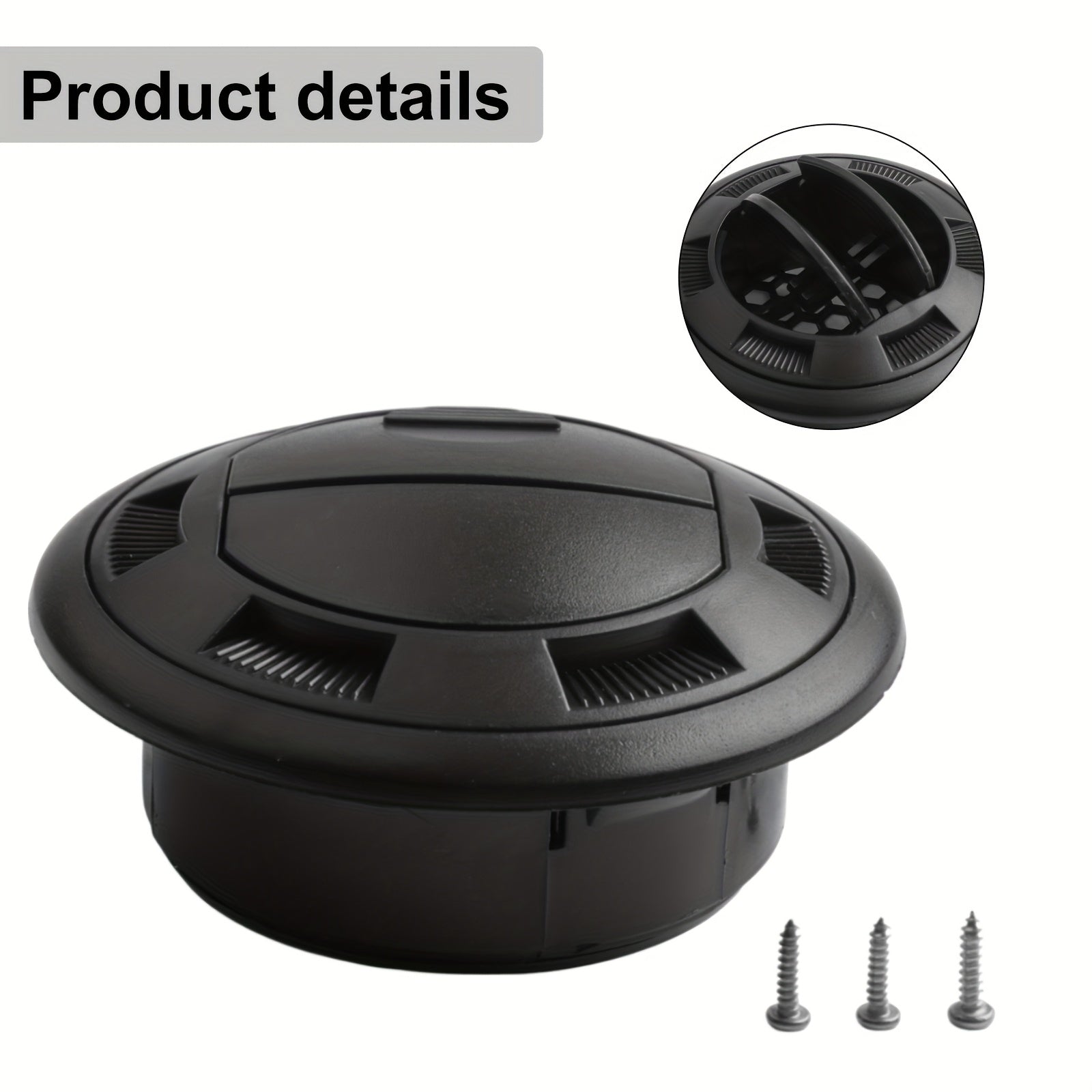 Circular Air Outlet for RV Bus Air Conditioning Duct Without Battery