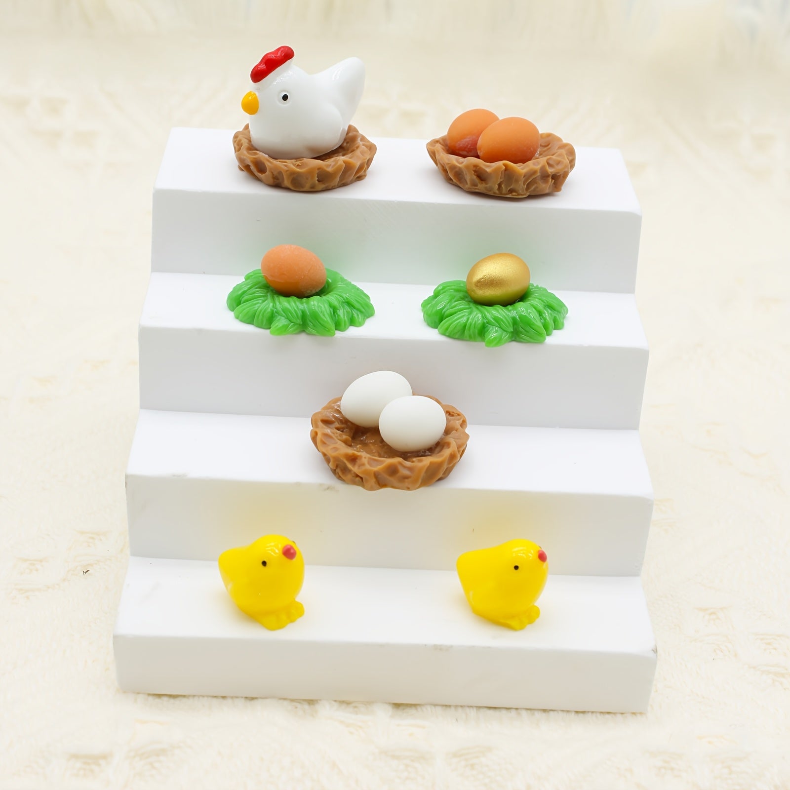 Unisex Resin Chicken Egg Shoe Charms Vibrant Yellow 3D Animal Decorations