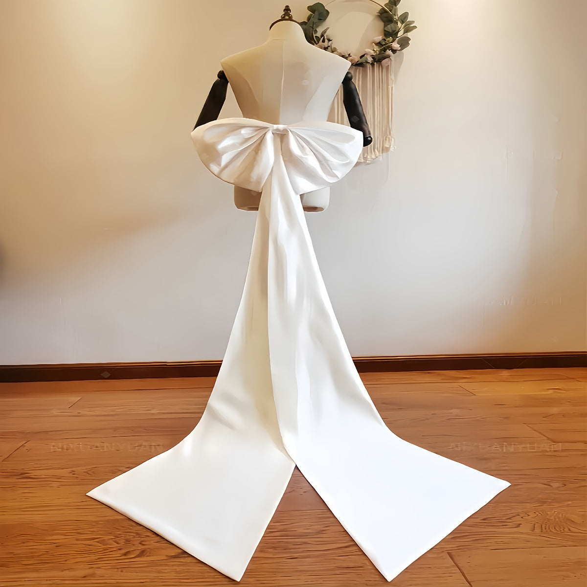 Satin Bow for Wedding and Prom Dresses 49.78cm x 149.86cm Bridal Accessory