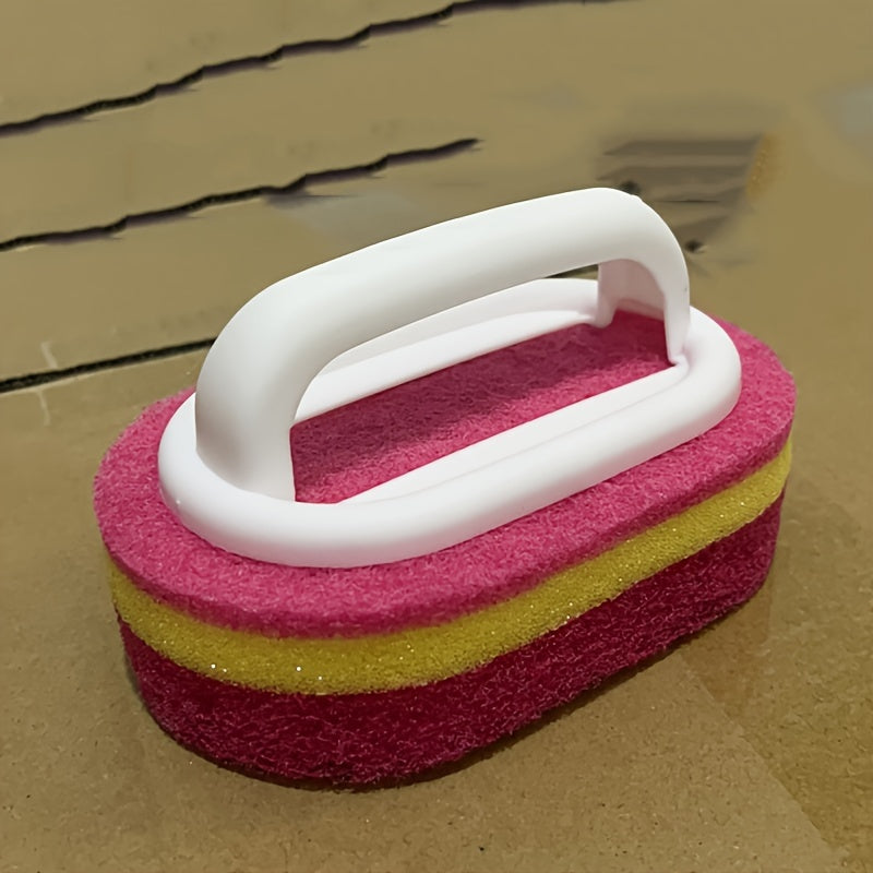 Магическая губка-скрабер с ручкой, пластиковая для кухни, ванной, стеклянных стен и плитки