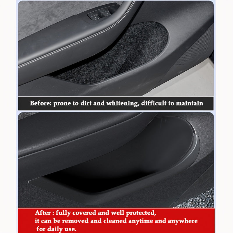 Car Door Organizer Set TPE Juniper for Y2025 Model Front Rear Storage