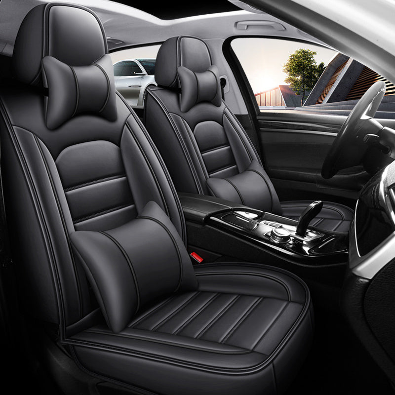 Car Seat Cover Set for 5-Seater Ice Slip Fiber PU All-Season Protection