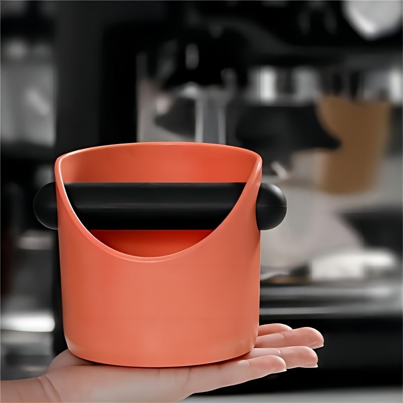 Semi-Automatic Coffee Grounds Bin Espresso Knock Box with ABS Plastic, Easy to Clean