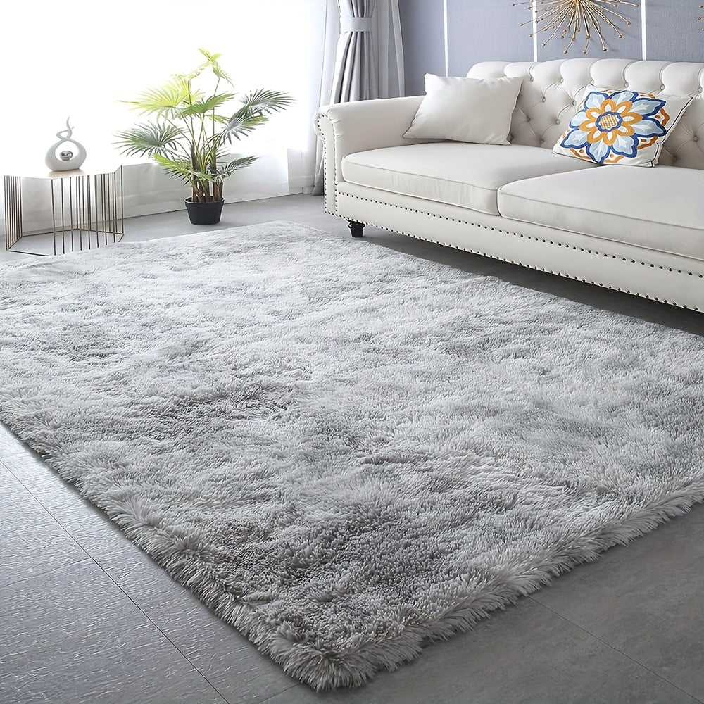 Fluffy Plush Area Rug Non-Slip Soft Stain-Resistant for Living Room Bedroom